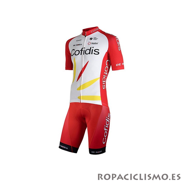 2021 Maillot Cofidis Tirantes Mangas Cortas Rojo Blanco